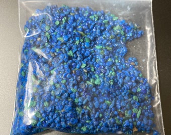 Crushed Azurite/Malachite for inlay and woodworking