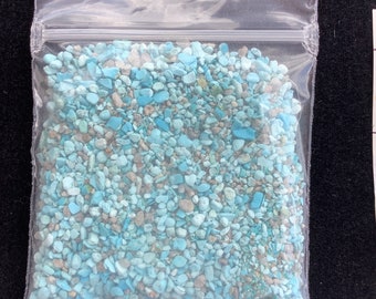 Crushed turquoise for inlay or woodworking