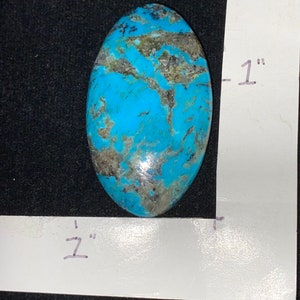 Kingman turquoise cabochon