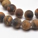 8mm Natural Frosted Brown Tiger Eye Beads 47 Beads 8mm Frosted Tiger Eye 8mm Tiger Eye Beads 8mm Brown Tiger Eye 8mm Frosted Beads 8mm