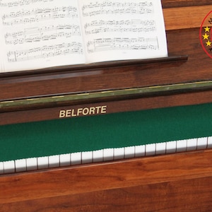 Piano Runner Key Runner Keyboard Cover For Piano Key Cover 100% Pure New Wool Green Without Embroidery
