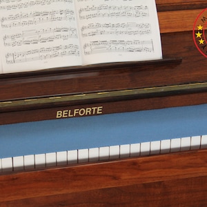 Piano runner key runner keyboard cover for piano key cover 100% pure new wool light blue without embroidery