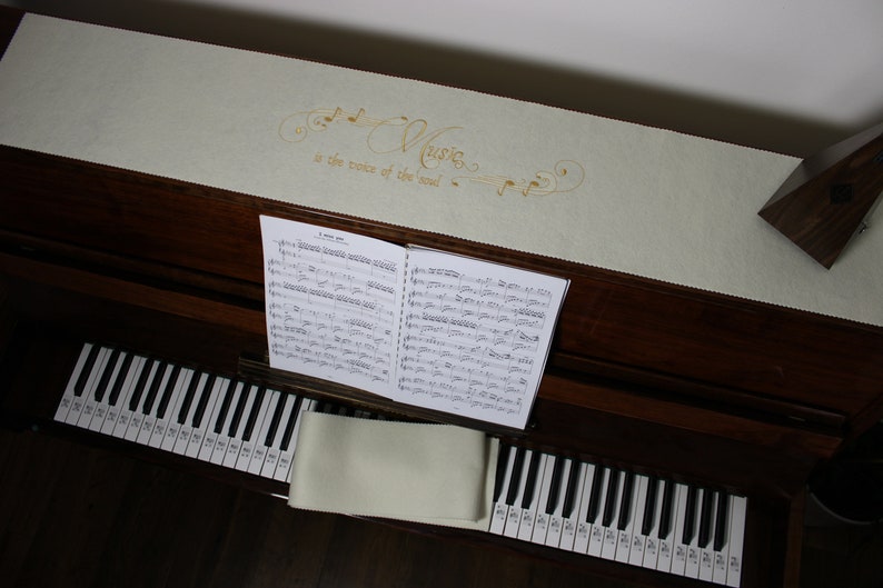 Piano Cover Keyboard Runner Piano Runner for Piano Etsy