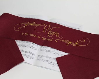 Piano Runner Keyboard Keyboard Cover for Piano Keyboard Ceiling Embroidered 100% Wool Bordeaux Red 040