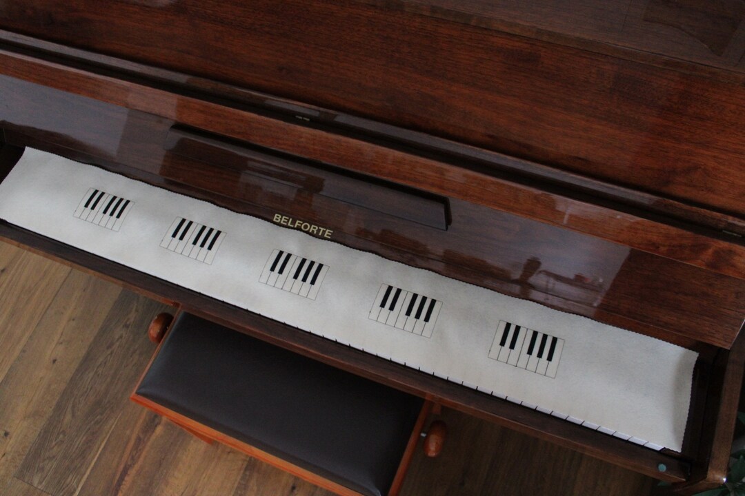 Piano Runner Keyboard Cover for Piano Key Cover Embroidered 100 Wool