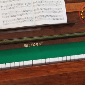 Piano runner key runner keyboard cover for piano key cover 100% pure new wool light green without embroidery