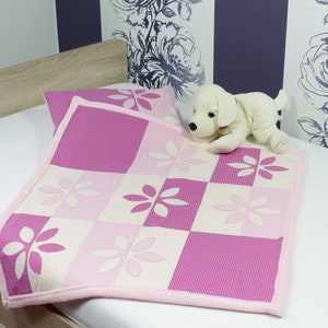 Baby Blanket with Pillow Patchwork Blanket Birth Blanket