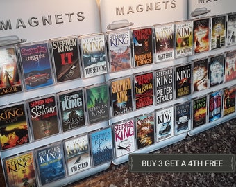 Stephen King Fridge Magnet. Choice of Book Cover Art. The Shining, It, Carrie, The Dark Tower