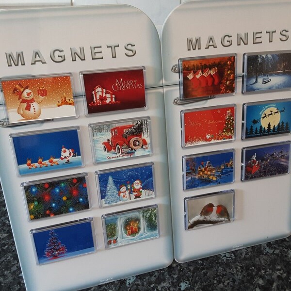 Christmas Theme Fridge Magnet. Choice of Designs. Xmas Decoration