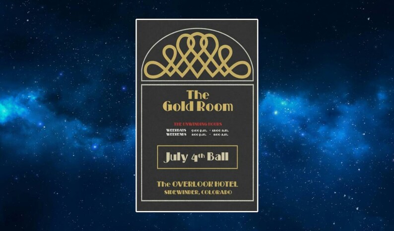 The Gold Room Ball Fridge Magnet New Inspired By The Shining King Kubrick