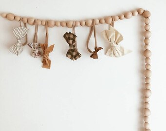 Natural Wood Bead Garland, 3 feet