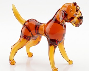 Fox Red Labrador Statue, Amber Glass Labrador Gifts, Labrador Retriever, Dog Statue, Glass Dog, Amber Glass, Dog Memorial Gift