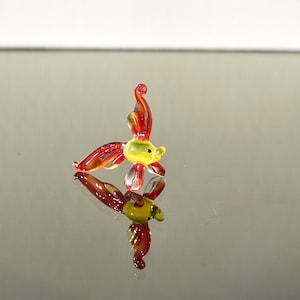 Cute glass red  fish. Whimsical figurine with a lot of character and personality. Excellent addition to your glass collection, unique gift.