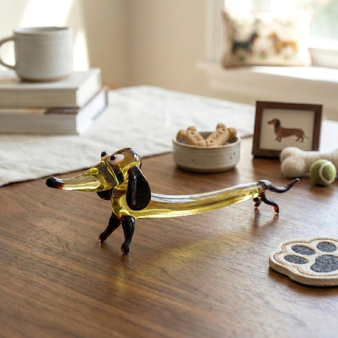 ダックスフントの置物、ダックスフントのギフト - 犬のメモリアル