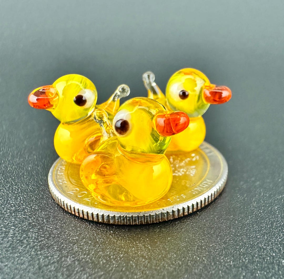 Mini Glass Ducks, Tiny Ducks, Mini Ducks, Cruise Ducks, Duck Gifts
