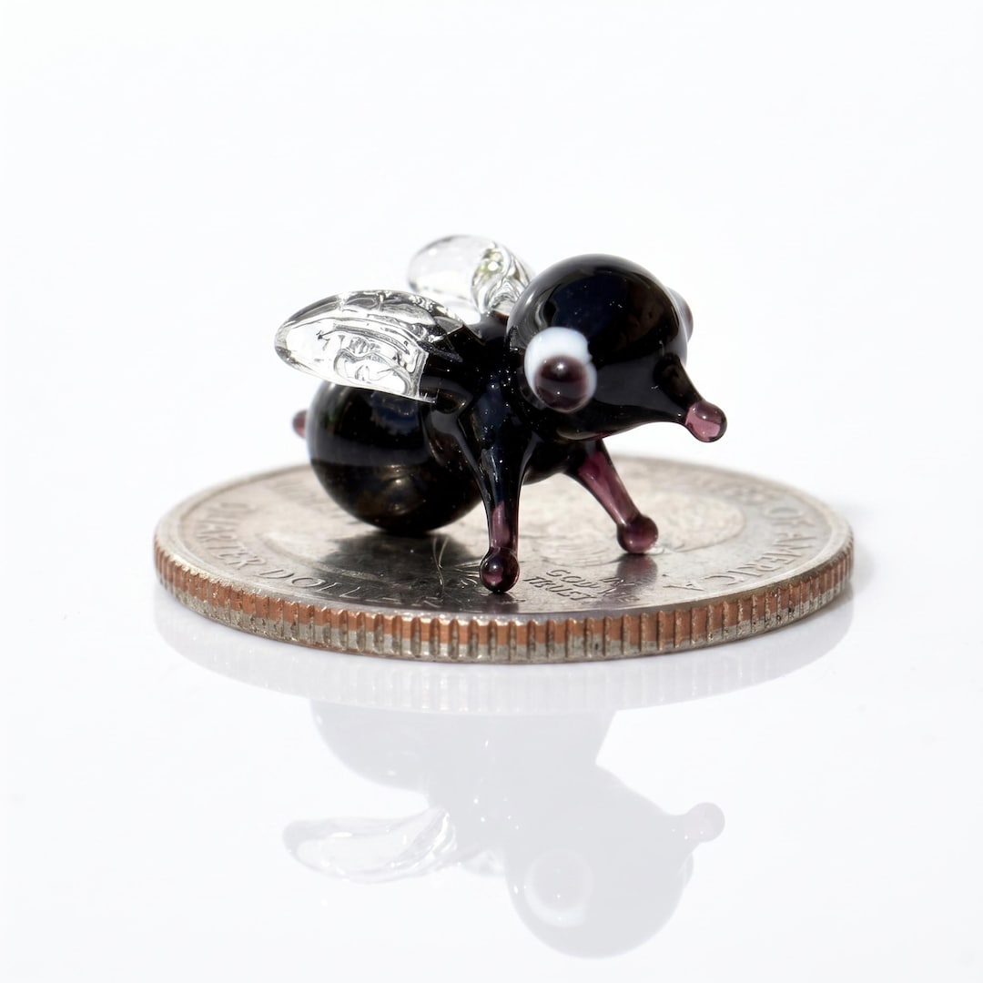 Mini Glass Fly, Glass Bugs, Glass Animals, Tiny Glass Animals, Bug