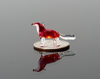 Cute Glass Red Fox. Whimsical figurine with a lot of character and personality. Excellent addition to your glass menagerie collection.