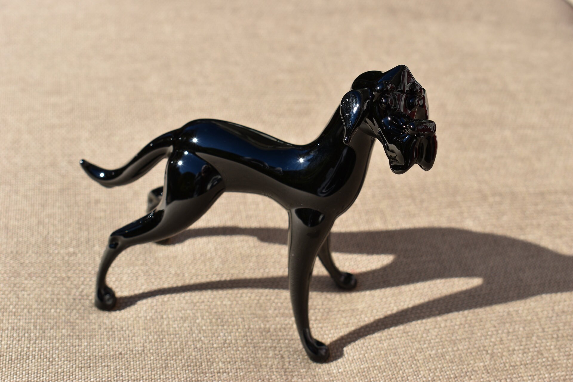 ガラス製のグレートデーン、犬の像、グレートデーンギフト、グレート