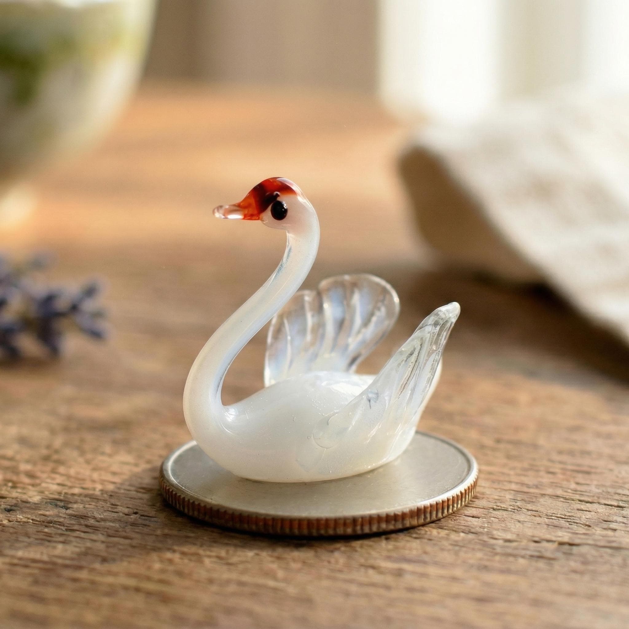 Murano glass swans - Etsy 日本