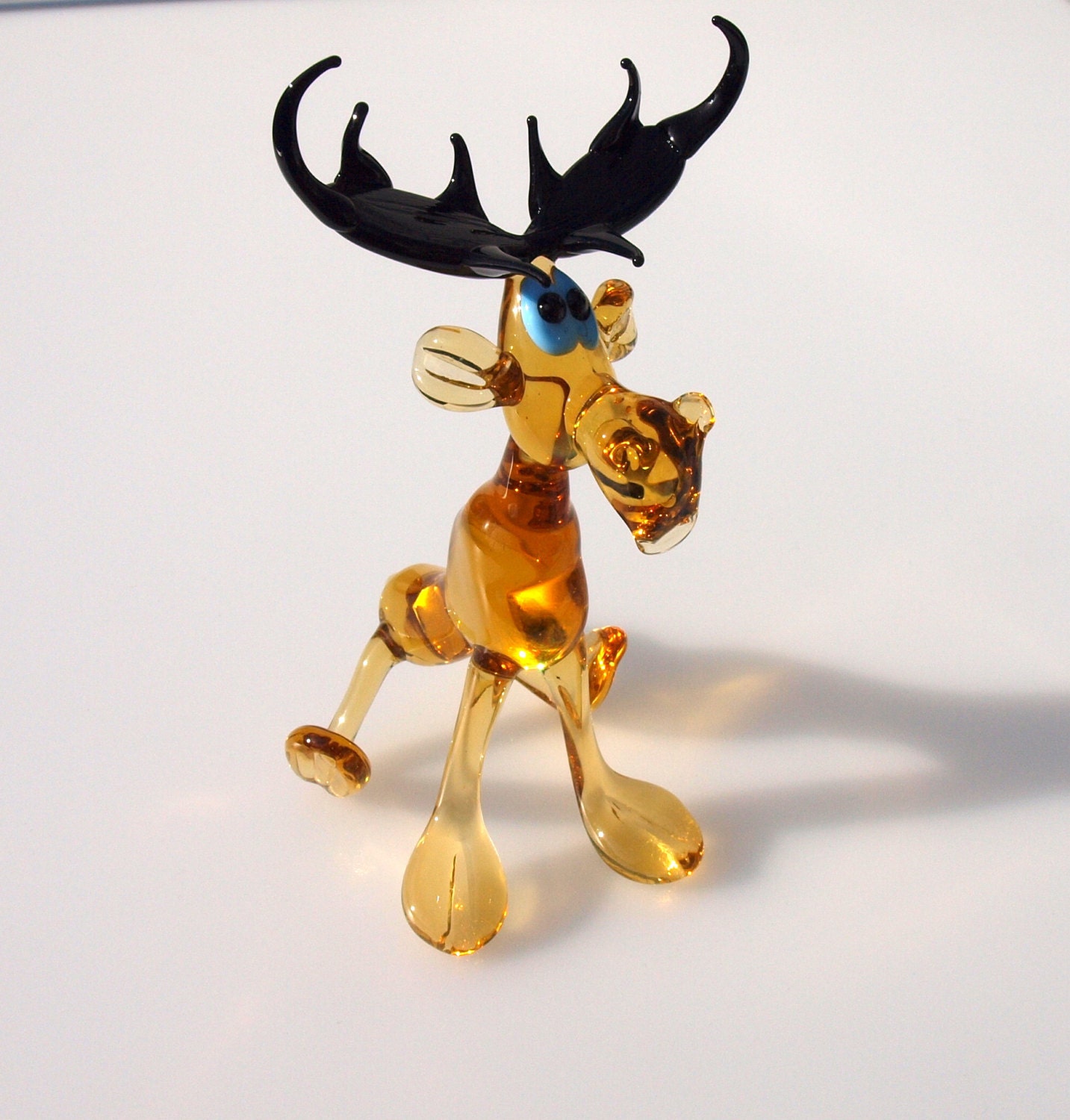 Extra große Elch Glas. Niedliche Figur mit viel Charakter und | Etsy