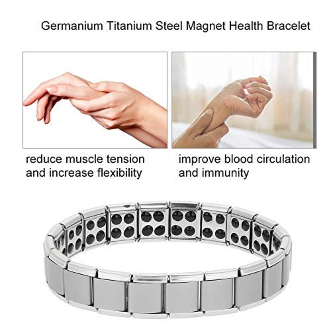 Magnetic Bracelet for Women Titanium Steel Magnetic Bracelet with Neodymium  Magnets & Sparkling Crystals, Christmas Jewelry Gifts 