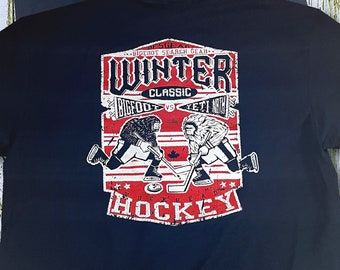 Bigfoot Search Gear Artist Designed Original Brand Bigfoot vs Yeti Hockey T-Shirt