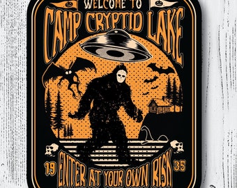 Camp Cryptid Lake Matte Vinyl Sticker