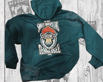 Bigfoot Search Gear Artist Designed Original Brand Great Smoky Mountains Winter Yeti Hoodie