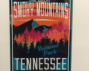 Metal Sign 8x12 Pub Bar Vintage Wall Decor Tin Plaque Street Smoky Mountains TN