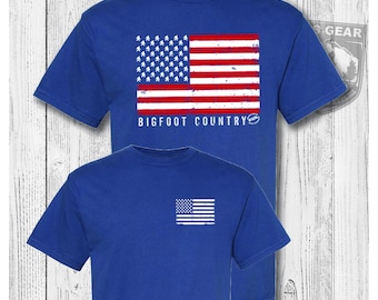 Bigfoot Search Gear Artist Designed Original Brand Bigfoot Country T-Shirt