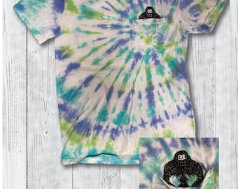 Bigfoot Search Gear Tie Dye Hidden Pocket Grumpy Bigfoot T-Shirt