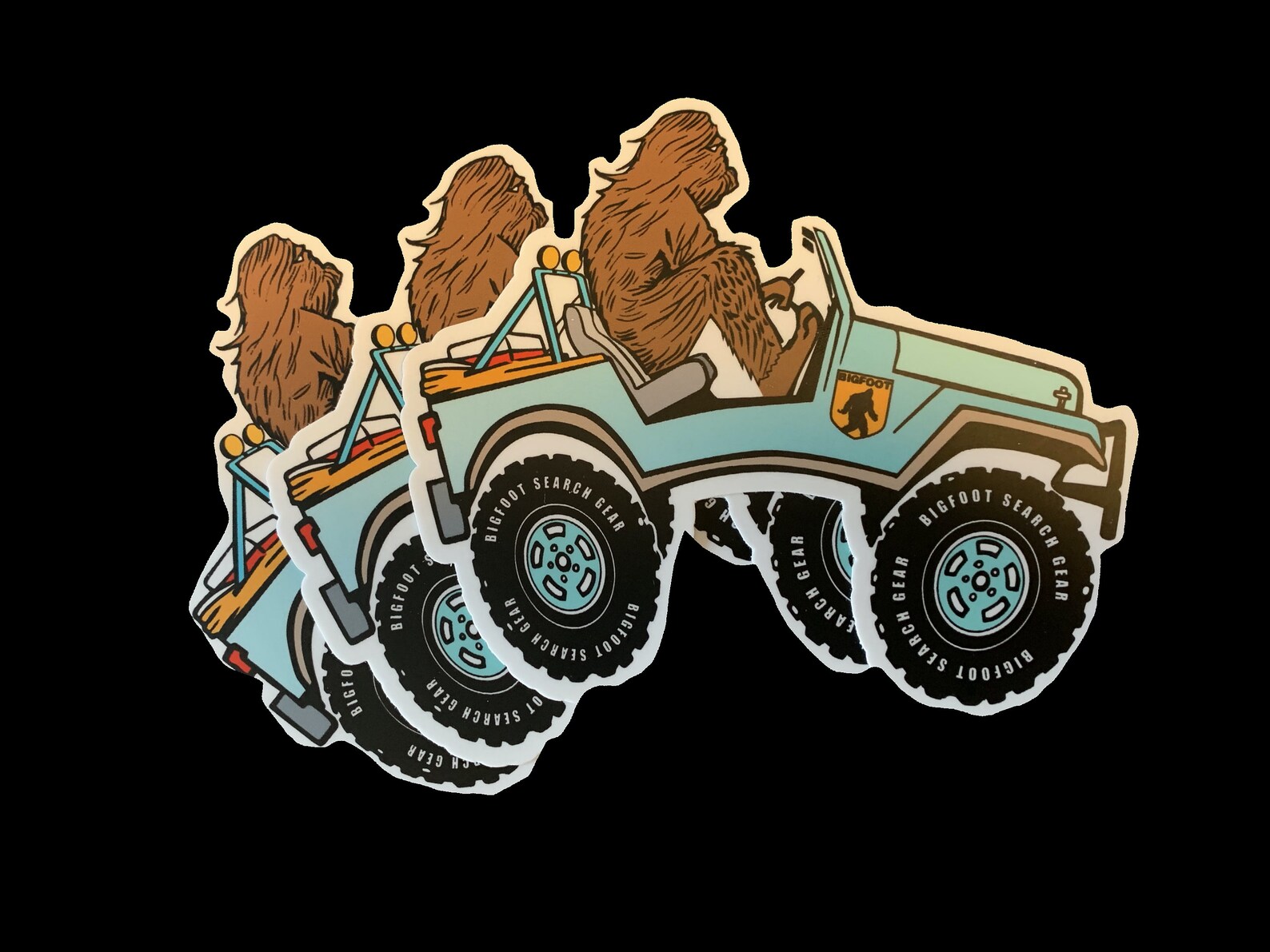 Bigfoot Jeep Matte Durable Water Resistant Vinyl Sticker Etsy