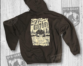 Bigfoot Search Gear Artist Designed Original Brand Camp Bigfoot Hoodie