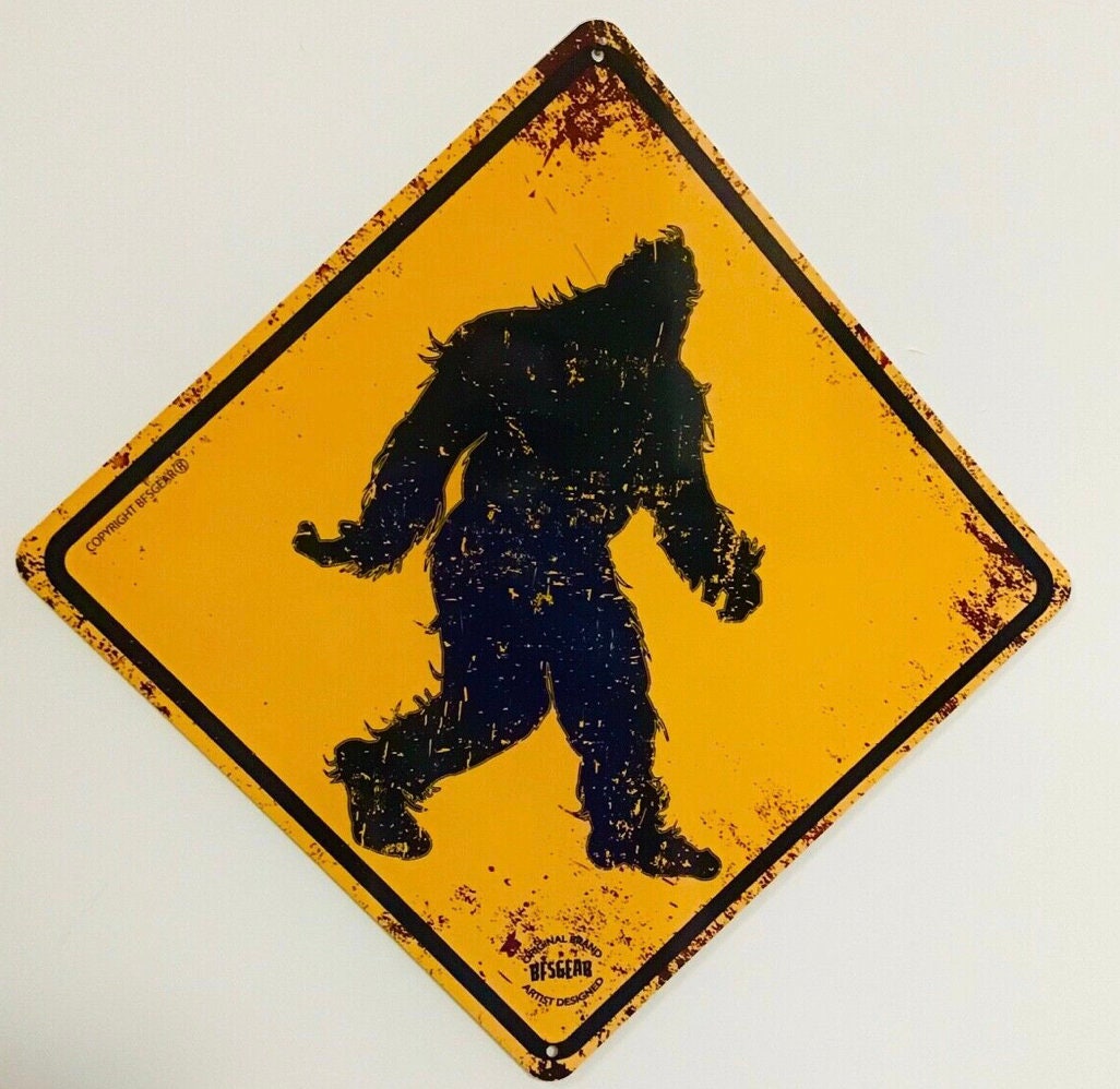 Bigfoot Crossing Xing Metal Street Sign 12x12 - Etsy