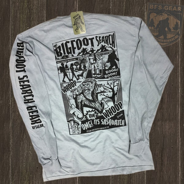 Camiseta de manga larga con diseño de cómic de la marca original de Bigfoot Search Gear