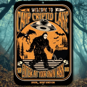 Camp Cryptid Lake Sign