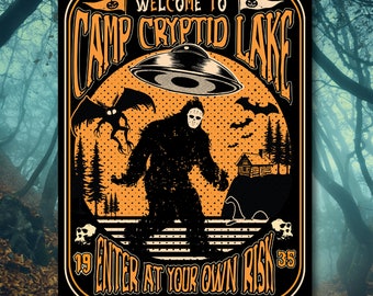 Camp Cryptid Lake Sign