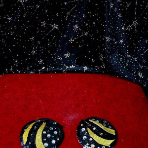 Galactic Glam: Sparkly Space / Starry Night Pasties for Burlesque and Go-Go
