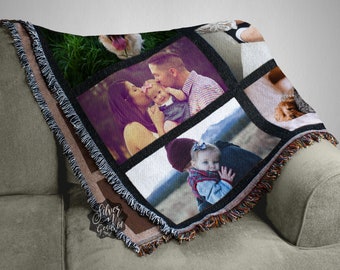 custom photo blanket etsy