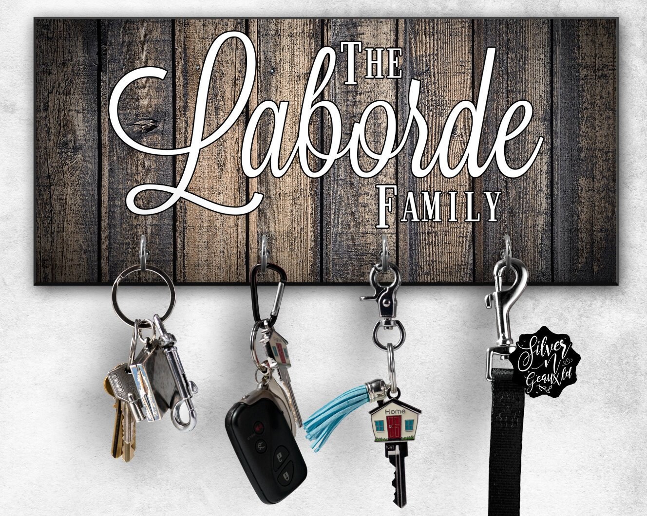 Porte Clé Mural Personnalisé Mur porte-clé personnalisé Key Hanger support clé de montage | Etsy