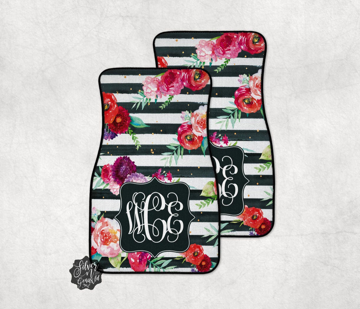 Personalized Car Mat Car Mats Custom Car Mat Monogram Car Etsy