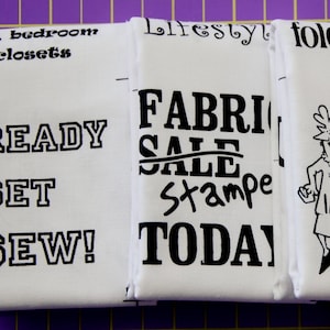 Humorous Quilting Fabric Panels: Quilters Think Series + Tote Bag Pattern