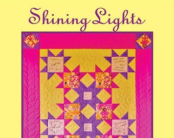 Shining Lights Quilt Pattern with Words of Comfort Fabric Panel