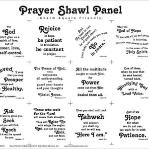 Prayer Shawl Religious Fabric Panel