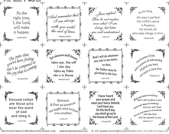The God's Words Fabric Panel