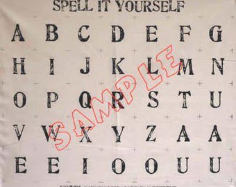 Spell It Yourself Fabric Panel
