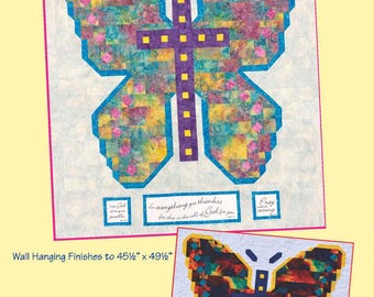 Give Thanks! Fabric Panel and Butterfly Quilt Pattern