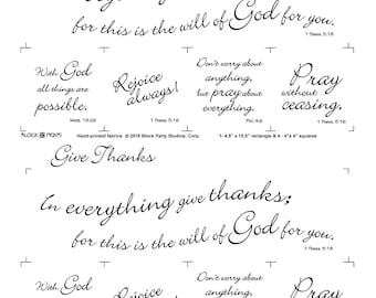 Give Thanks! Fabric Panel and Butterfly Quilt Pattern