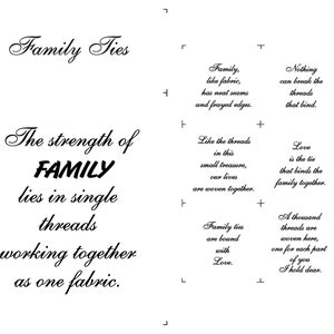 Family Ties Fabric Panel