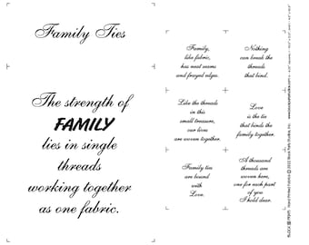 Family Ties Fabric Panel
